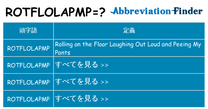 rotflolapmp は何の略します。