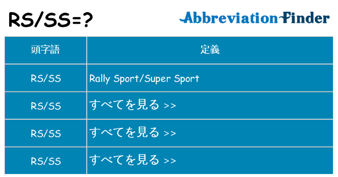 rsss は何の略します。