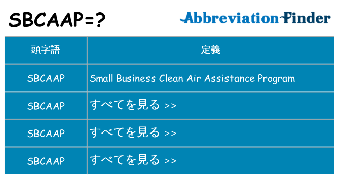 sbcaap は何の略します。