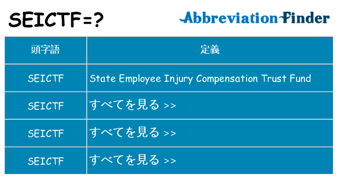 seictf は何の略します。