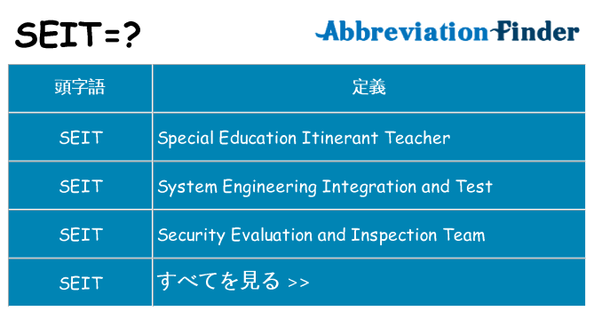 seit は何の略します。