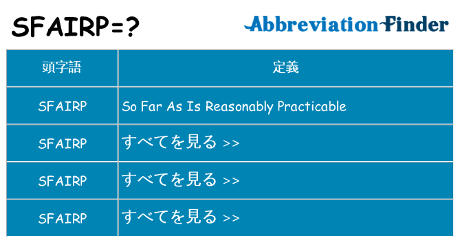 sfairp は何の略します。