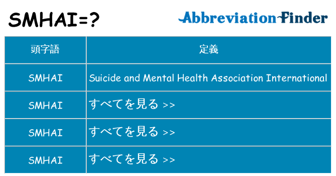 smhai は何の略します。