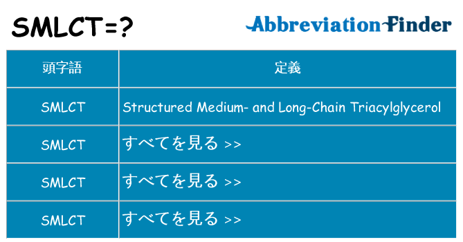 smlct は何の略します。