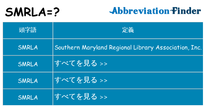 smrla は何の略します。