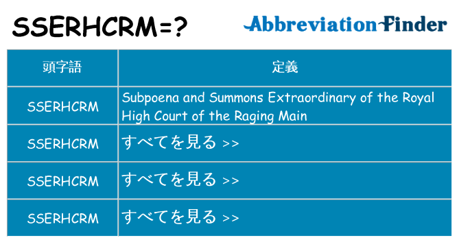 sserhcrm は何の略します。