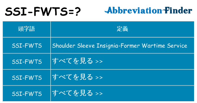 ssi-fwts は何の略します。