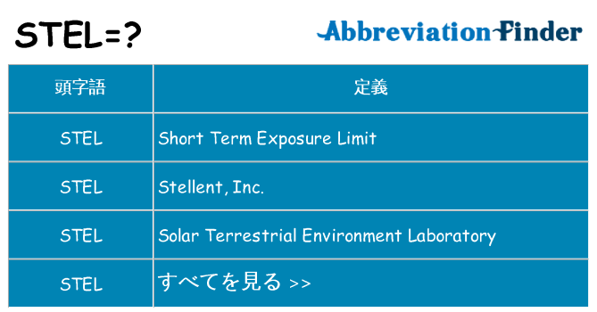 stel は何の略します。