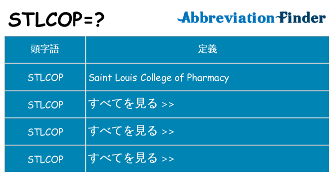 stlcop は何の略します。