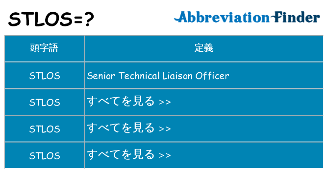 stlos は何の略します。