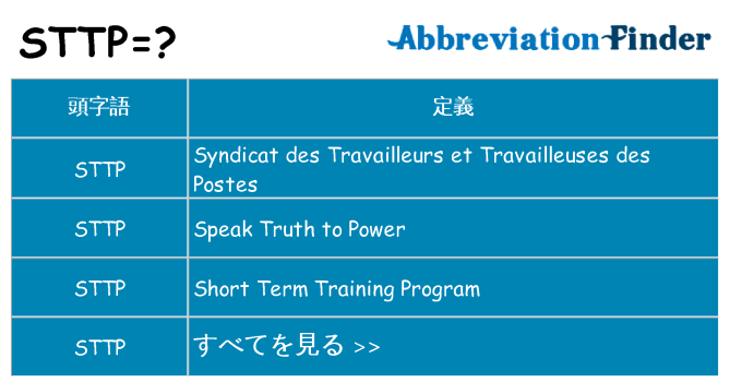 sttp は何の略します。