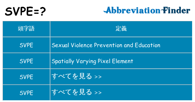 svpe は何の略します。