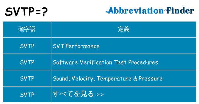 svtp は何の略します。