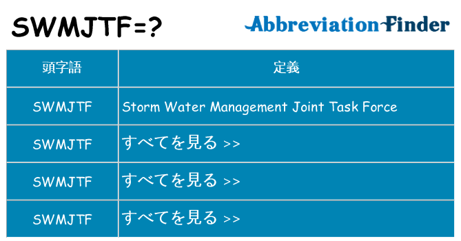 swmjtf は何の略します。
