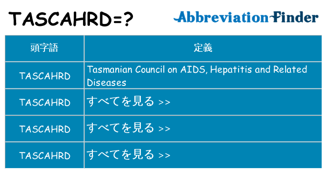 tascahrd は何の略します。