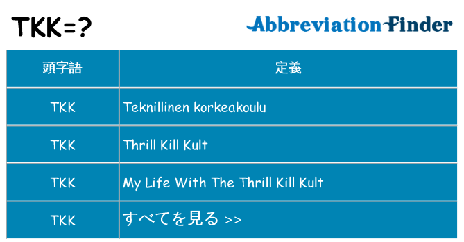 tkk は何の略します。