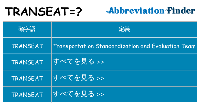 transeat は何の略します。