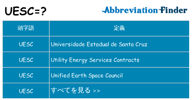 uesc は何の略します。