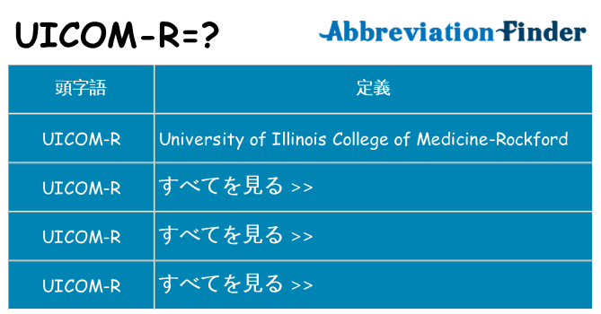 uicom-r は何の略します。
