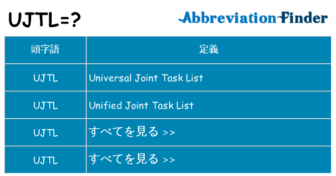 ujtl は何の略します。