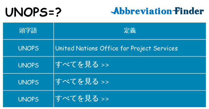 unops は何の略します。
