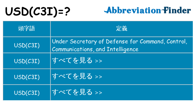 usdc3i は何の略します。