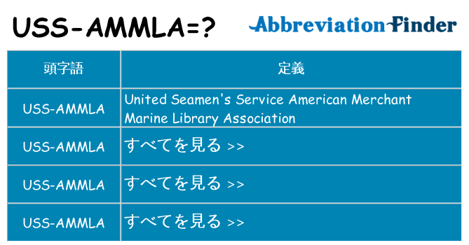 uss-ammla は何の略します。