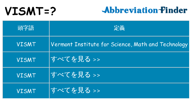 vismt は何の略します。
