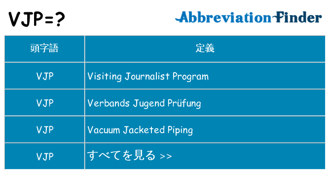 vjp は何の略します。