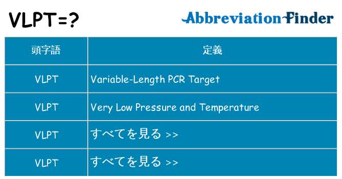 vlpt は何の略します。
