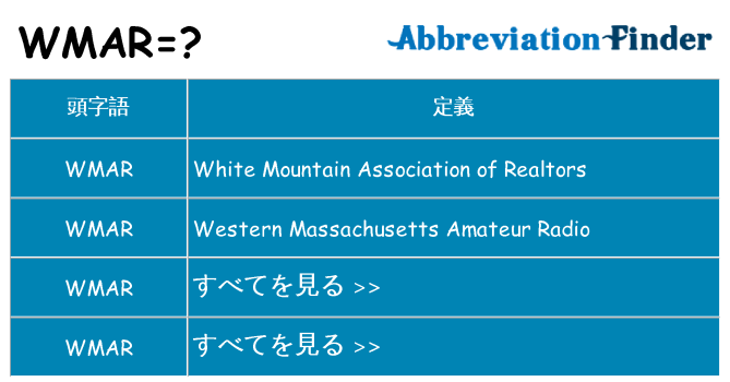 wmar は何の略します。