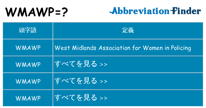 wmawp は何の略します。