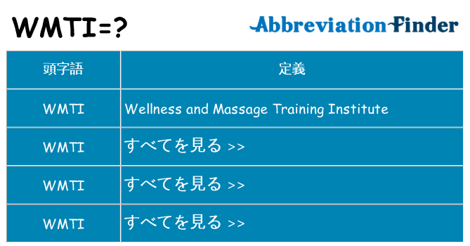 wmti は何の略します。