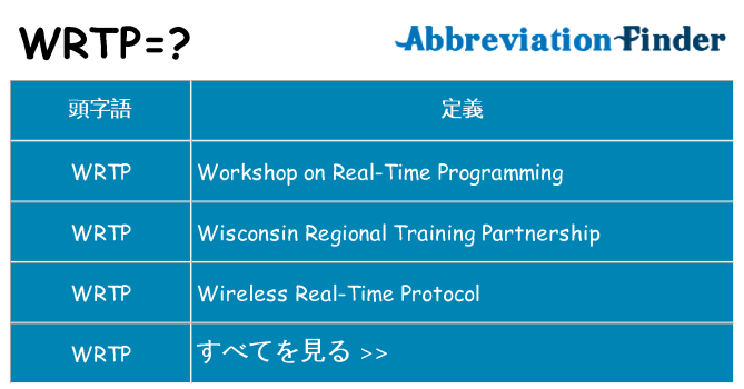 wrtp は何の略します。