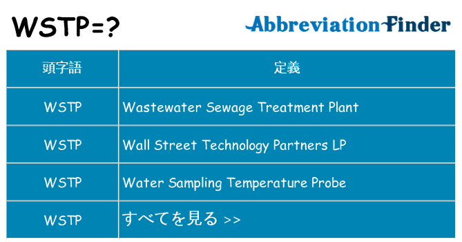 wstp は何の略します。