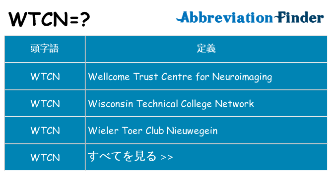 wtcn は何の略します。