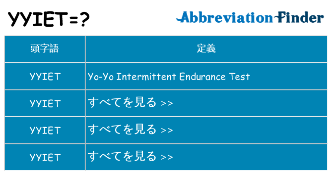 yyiet は何の略します。