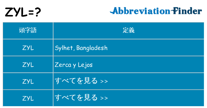 zyl は何の略します。