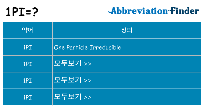 1pi 대 한 무엇을 서가