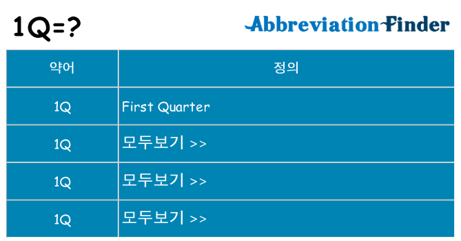 1q 대 한 무엇을 서가