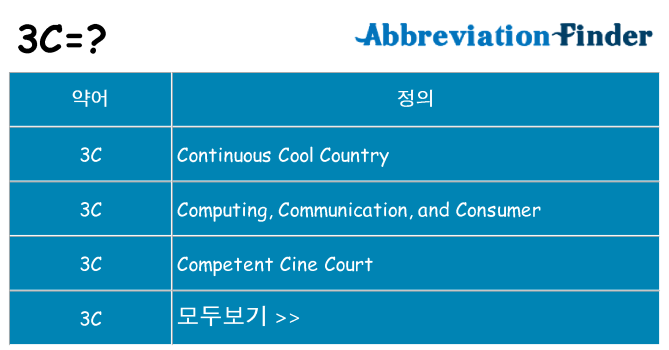 3c 대 한 무엇을 서가