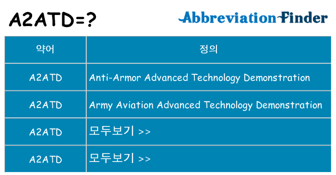 a2atd 대 한 무엇을 서가