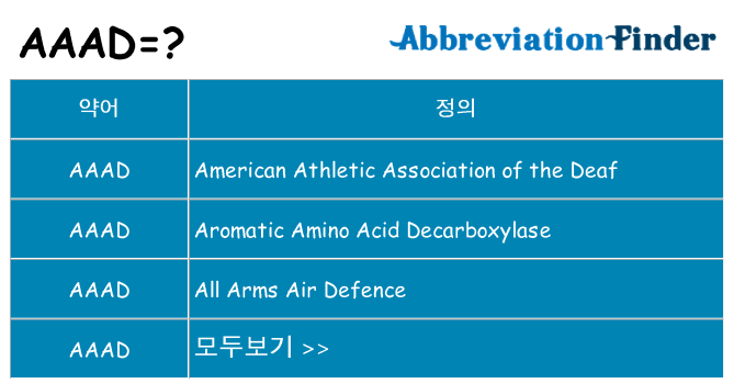 aaad 대 한 무엇을 서가