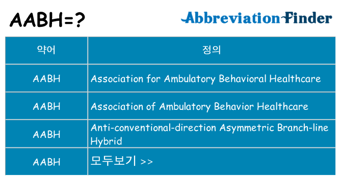 aabh 대 한 무엇을 서가