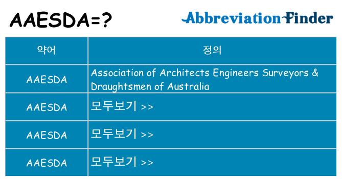 aaesda 대 한 무엇을 서가