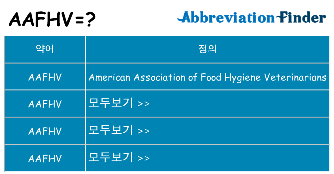 aafhv 대 한 무엇을 서가