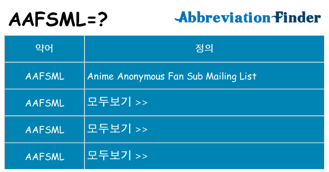 aafsml 대 한 무엇을 서가
