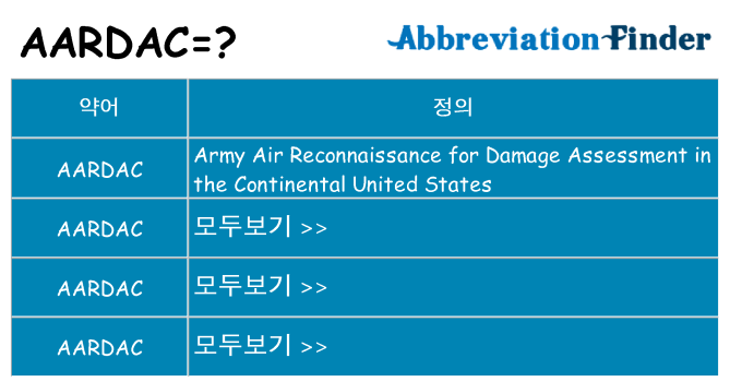 aardac 대 한 무엇을 서가