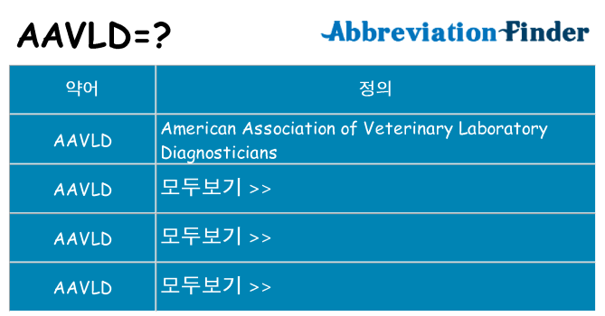 aavld 대 한 무엇을 서가