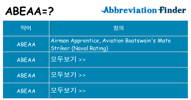 abeaa 대 한 무엇을 서가